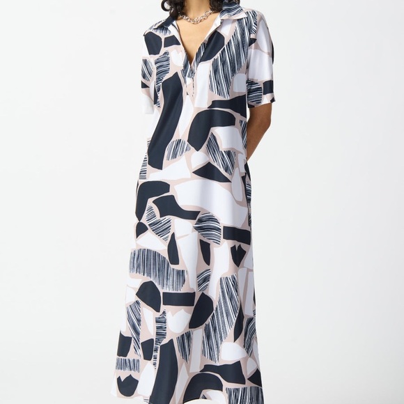 Joseph Ribkoff Dresses & Skirts - Joseph Ribkoff Vanilla Abstract Dress